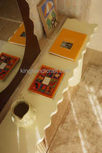 Mesa de centro de madera hecha a mano de lujo, mesa de centro de granja rústica de madera maciza Natural, minimalista moderna - Product Image 3