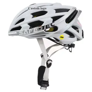 优质专业骑行保护贴牌白色自行车登山头盔