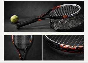 Raquette de tennis de 27 pouces pour débutants et adultes avec sac de transport, légère, pour l'entraînement et la pratique, raquette de tennis personnalisable avec logo - Product Image 6