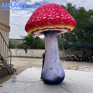 Grand champignon gonflable décoratif, champignons rouges gonflables sur mesure de grande taille pour décors événementiels - Product Image 2