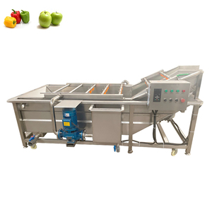 Machine à laver les fruits et légumes à bulles en acier inoxydable avec agitation + machine à nettoyer les fruits et légumes à bulles - Product Image 2