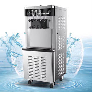 Máquina de helados suaves comercial de 3 sabores de acero inoxidable - Product Image 3