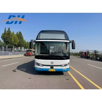 Bus de fête de luxe d'occasion Jinlv 56 places, diesel, transmission manuelle, norme Euro V, châssis avec airbag, deux portes