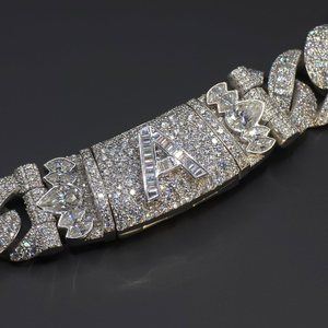 Buss Down Custom 12mm 15mm 18mm <b>Cuban</b> <b>Link</b> <b>Chain</b> Hip Hop New Design 925 Sterling Sliver Sparkling Moissanite <b>Cuban</b> <b>Chain</b> - Product Image 6