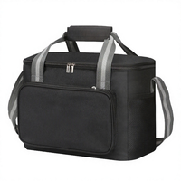Sac isotherme personnalisé avec logo, 15L, écologique, durable, en Oxford 300D, fermeture éclair, pliable, pour le camping, le pique-nique, le déjeuner, à porter à l'épaule