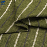 Tissu en lin pur OEKO Tex teint en fil, poids moyen, écologique, pour vêtements, chemises et usage sur canapés