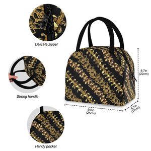 Hawaiian Puakenikeni Trending Durable Daily Using Reusable Thermal Insulation Shoulder Soft Lunch Cooler Bag for Women Picnic - Product Image 2