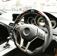 Volante de Coche de Fibra de Carbono y Cuero Genuino Personalizado de Alta Calidad, en Oferta, para Benz W204 S204 C204 W212 W212 C207 A207 X204 W218