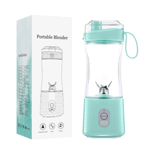 Mini exprimidor eléctrico portátil, taza mezcladora recargable con cinco cuchillas, 20001-22000 Rpm para viajes al aire libre - Product Image 2