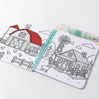 Libros para Colorear Personalizados con Diseños Artísticos Transfronterizos para Niños, Impresión en Papel y Cartón