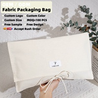 Kantong Serbaguna Kain Kanvas Organik Daur Ulang dengan Logo Custom, untuk Hadiah, Pakaian, Tas Tangan, Dompet, dan Sepatu