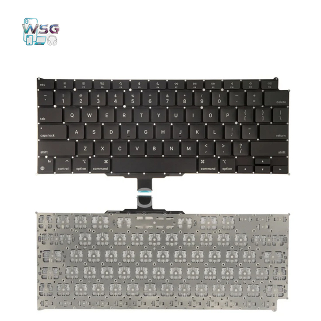SZ-Wisbuild New US LED Plastic Laptop Keyboard for MacBook Air 13'' M1 A2337 Without Backlit Anti-Ghosting Full Size