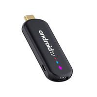 Stick TV 4K UHD H96 MAX Lecteur multimédia en streaming Amlogic avec télécommande vocale Boîtier TV Android 14 Fire H96 MAX S905L3 TV STICK