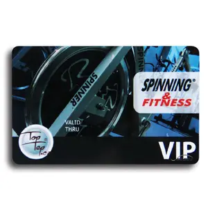 Customize Matte PVC Embossing Serial Number Membership Card For Swimming Party