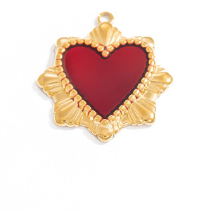 จี้รูปหัวใจสไตล์โกธิควินเทจ ทอง 18k สแตนเลสสตีล สำหรับทำเครื่องประดับ ของขวัญ มีสินค้าพร้อมส่ง - Product Image 4