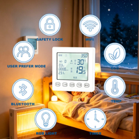 Contrôlez votre thermostat de chauffage via l'application Tuya, la commande vocale ou l'écran tactile - Thermostat intelligent WiFi pour chauffage électrique
