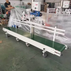 high speed automatic bag closing sewing machine with pedestal and bag infeed device