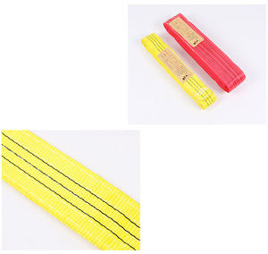 CE認定フラットウェビングスリング1-80Tヘビーデューティ4:1 5:1 6:1 7:1 7:1 8:1安全ファクターストラップ - Product Image 6