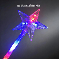 Großhandel Weihnachts-Lichtstab aus ABS mit Batterie, Prinzessinnen-Leuchtstab mit Schneeflocken-Design, LED-Sternstab für Kinder