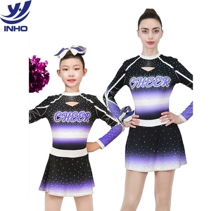 OEM ODM Cheerleading Uniform Sweetheart Neck Teamwear High Stretch Skin Friendly Spandex Sublimation Print No Fade