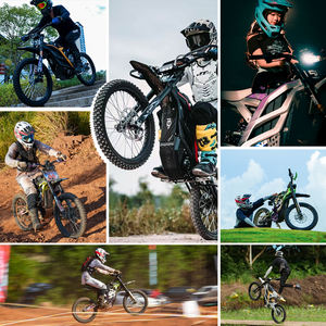 Dirt Bike électrique rapide 72v 10kw Mid Motor 79Bike Falcon Pro Electric <span class=keywords><strong>Enduro</strong></span> Motorcycle Mountain Dirt E Bike en noir et rouge - Product Image 6