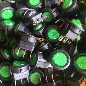 12v 20A Led <b>Lamp</b> Rocker <b>Switch</b> 3pin Kcd1 on OFF Round Rocker <b>Switch</b> Automobile Refit <b>Switch</b> - Product Image 2