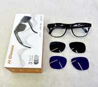 Lunettes Intelligentes XK One Pro AI avec Caméra, Commande Vocale, Photos, Vidéos, Appels Vocaux, Reconnaissance d'Objets et Traduction