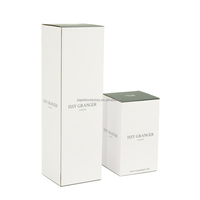 2024 logotipo personalizado perfume blanco mate de gama alta, vela, caja de embalaje de jabón caja de tarjeta