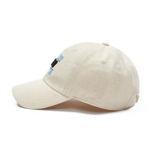 <span class=keywords><strong>Gorra</strong></span> de Béisbol <span class=keywords><strong>Beige</strong></span> sin Estructura con Logotipo Personalizado al por Mayor, Logotipo de Parche para Exteriores, OEM, ODM, BSCI - Product Image 4