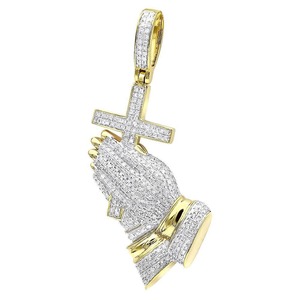 <b>Top</b> Selling Luxury Moissanite Diamond Pendant Necklace For Unisex Elegant <b>Sparkling</b> Jewelry Gift Available At Export Price - Product Image 1
