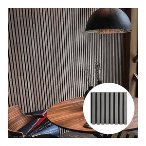 Panneaux muraux acoustiques en MDF au design moderne, panneaux insonorisants, panneaux perforés pour hôtel, panneau acoustique rectangulaire en chêne, design graphique NRC - Product Image 3