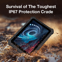 Tableta Industrial Resistente con Pantalla Táctil de 10.1 Pulgadas, IP67 Resistente al Agua, Escáner de Código de Barras RFID UHF para Exteriores, Compatible con Android y RF 433