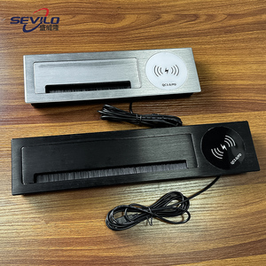 Thêm lớn ẩn bàn chải Cáp bàn <span class=keywords><strong>Grommet</strong></span> lỗ bìa với bộ sạc không dây - Product Image 5