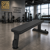 Banc plat commercial ZY robuste pour entraînement musculaire avec poids libres – Équipement professionnel pour clubs de fitness et projets de salles de sport