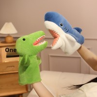 Boneka Tangan Kapibara Realistis, Mainan Plush Simulasi Hiu, Boneka Hewan Lembut, Alat Peraga Pertunjukan Anak, Hadiah Edukatif, Grosir