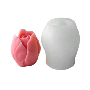 Cetakan Silikon Bunga Tulip, Lilin Aromaterapi, Sabun Buatan Tangan, Fondant, Cetakan Kue Cokelat & Kue untuk DIY - Product Image 6
