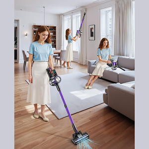<span class=keywords><strong>Aspirateur</strong></span> sans fil puissant pour poils d'animaux, <span class=keywords><strong>tapis</strong></span> <span class=keywords><strong>et</strong></span> sols durs, avec écran LED <span class=keywords><strong>et</strong></span> brosse anti-emmêlement - Product Image 2