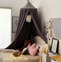 Moustiquaire dôme ronde pour enfants, Tente suspendue occultante pour plafond, Tente de jeu pour bébé, Rideau de lit