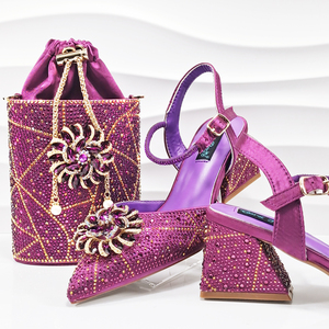 Nouveaux Styles Chaussures et Sacs <span class=keywords><strong>Bleu</strong></span> <span class=keywords><strong>Marine</strong></span> 2025 – Ensemble Talons Hauts pour Femmes Turquie - Product Image 5