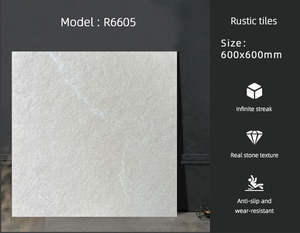 Foshan Factory Supply Carreaux de sol en céramique mate <span class=keywords><strong>60x60</strong></span> effet marbre vieilli, design moderne, grain sec, pour salon, hôtel, hôpital - Product Image 6