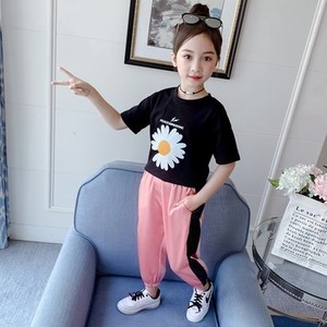 <span class=keywords><strong>Ensemble</strong></span> de vêtements d'été pour enfants, adolescentes et filles, court, avec appliques, été - Product Image 2