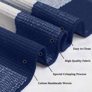 Alfombra Beige a rayas resistente a la intemperie para interiores/exteriores, alfombra lavable para porche delantero, cocina, granja, entrada, Patio, decoración del hogar - Product Image 2