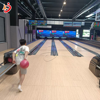 Centre de divertissement sportif de qualité supérieure et durable, ensemble de bowling Brunswick complet, piste de bowling pour adultes, conforme aux normes Glow/USBC