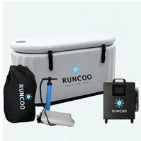 Baignoire de thérapie avec système de refroidissement et filtre, idéale pour la thérapie sportive et les bains de glace – La meilleure baignoire ronde pour immersion froide