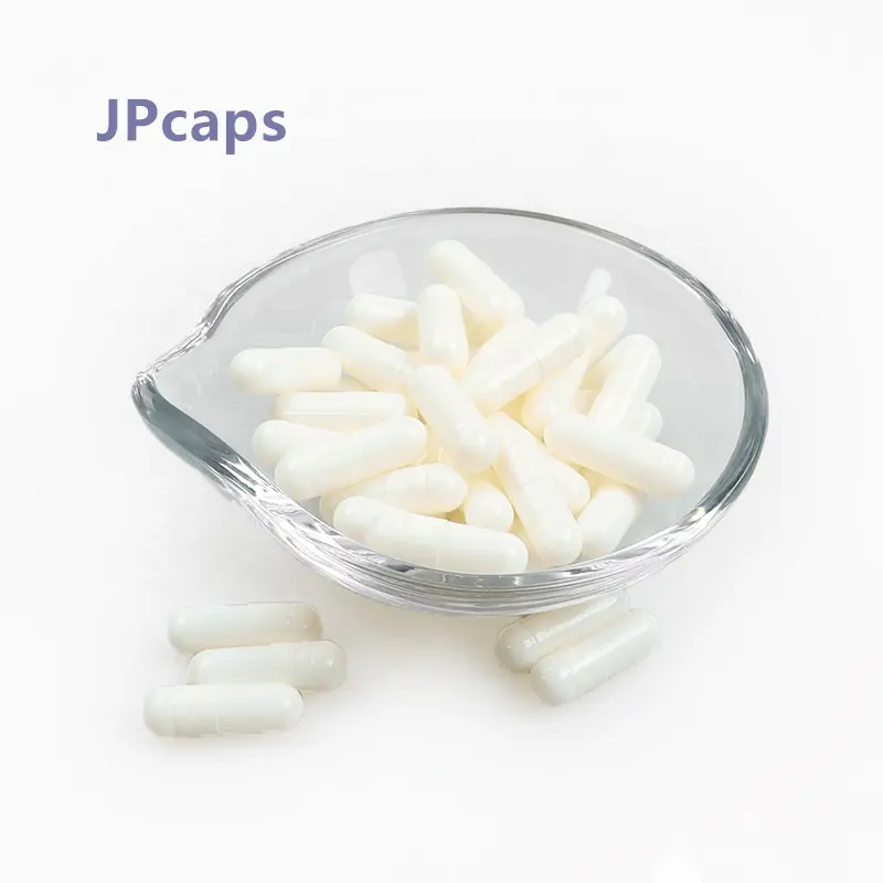 # JPcaps Cápsula de gelatina dura vacía HPMC vegetariana veggie Halal Blanco transparente tamaño 000 00 0 1 3 4 5 cápsulas