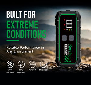 1600A 59.2Wh Fast Charging Portable Car Jump LCD Display Emergency Flashlight <b>12V</b> Lithium <b>Battery</b> 7L Gas 5L BE-T45 Powerful Jump - Product Image 2