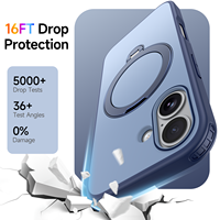 Funda Magnética de Lujo para Teléfono con Soporte, Diseño Moderno, Aleación, para iPhone 17 16 15 14 13 Pro