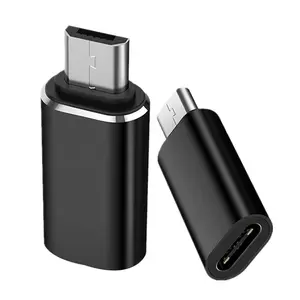 微型USB公转USB-C USB C C型母充电数据传输转换器适配器适配器