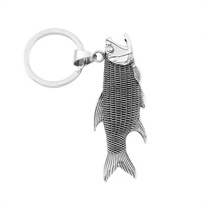 Porte-clés décapsuleur en acier inoxydable en forme de poisson Yunnique, portable pour bière et boissons - Product Image 3