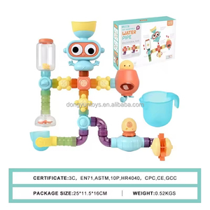 Tobogán Cascada Track Stick Niño Robot Juguetes <span class=keywords><strong>de</strong></span> baño Set Tazas <span class=keywords><strong>de</strong></span> baño <span class=keywords><strong>de</strong></span> plástico Ruedas y bola <span class=keywords><strong>de</strong></span> agua <span class=keywords><strong>para</strong></span> niños <span class=keywords><strong>Bañera</strong></span> Jugar - Product Image 6